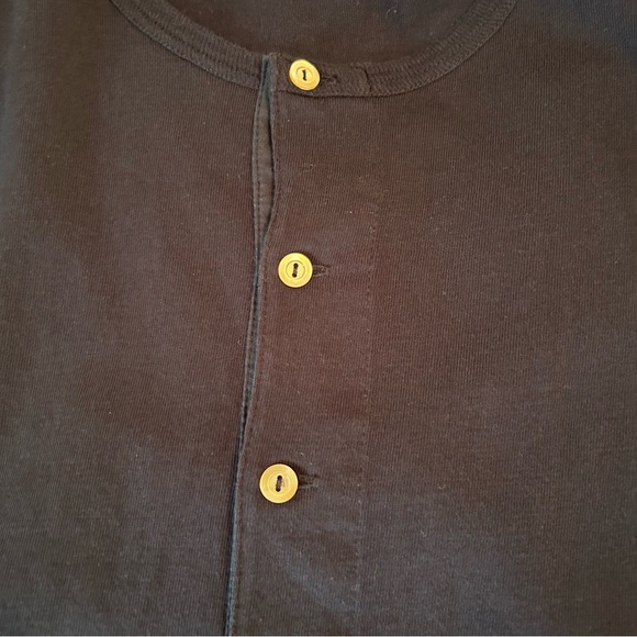 Merz B Schwanen 207 Mens Size 6/L Loopwheeled Henley Classic Fit Ink Blue - Picture 4 of 11